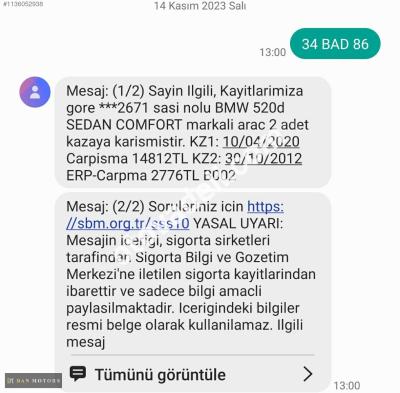 BMW 5 Serisi 2012 520d Comfort 163.000km